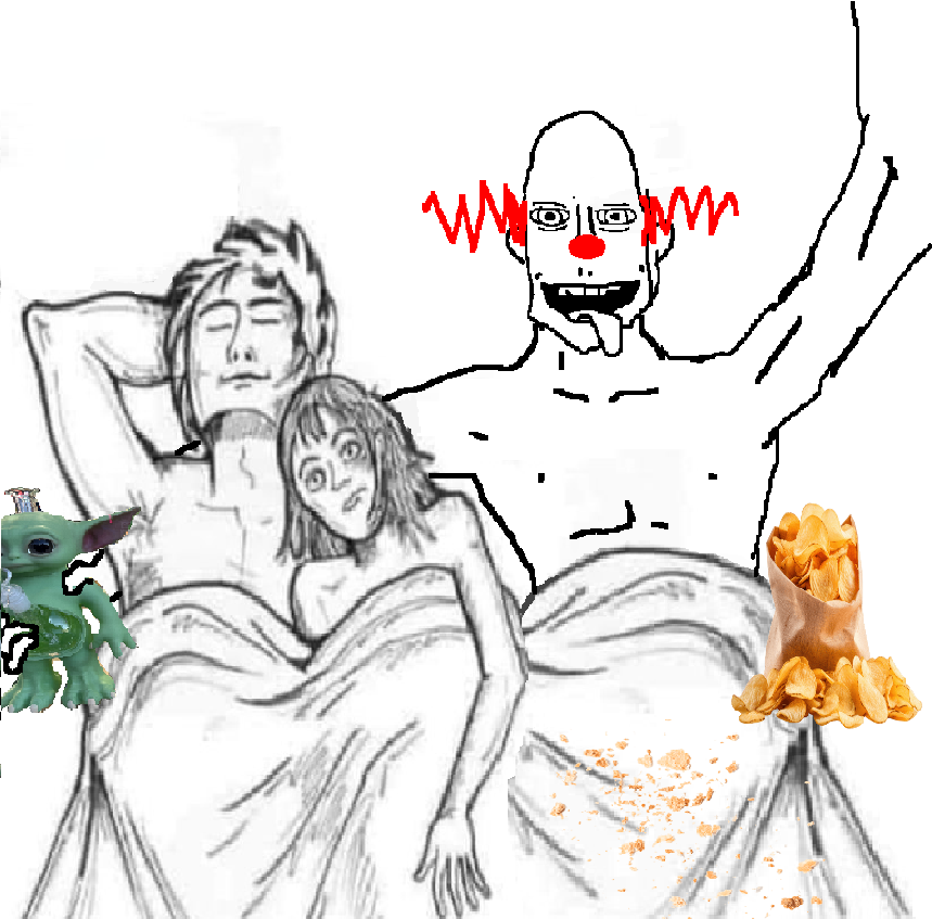 Abusive clown threesome