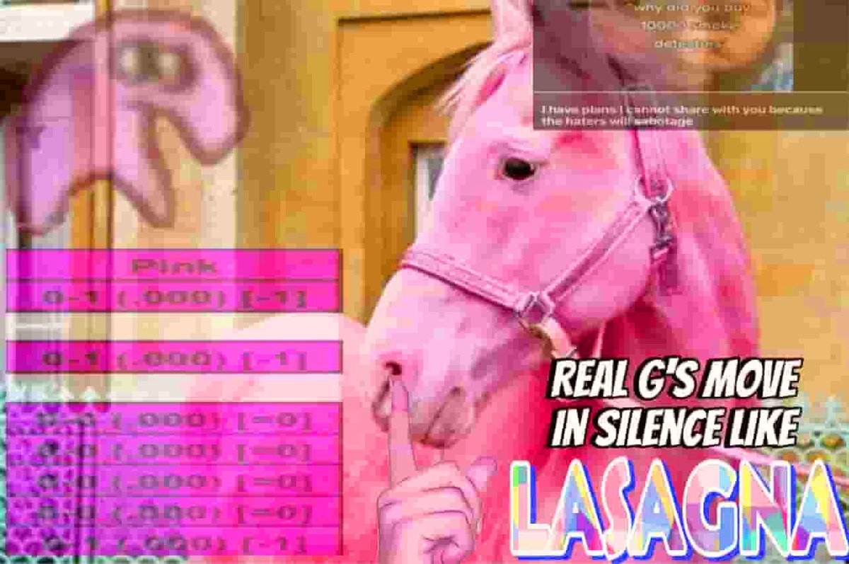 Pink horse